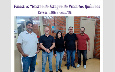 PALESTRA:” GESTÃO DE ESTOQUE DE PRODUTOS QUÍMICOS”