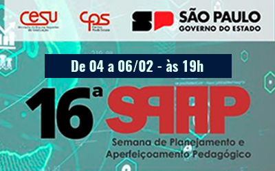 16ª SPAP (SEMANA DE PLANEJAMENTO E APERFEIÇOAMENTO PEDAGÓGICO)