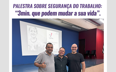 PALESTRA – SEGURANÇA DO TRABALHO